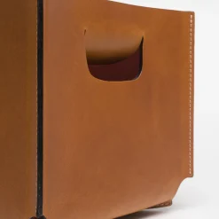 Oscar Maschera Cestino color olmo Brad con manici di Claude Bouchard