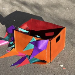 Oscar Maschera Cestino color olmo Brad con manici di Claude Bouchard