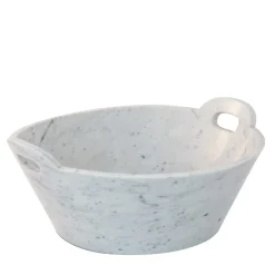 FiammettaV Home Collection Cestino in marmo bianco di Carrara