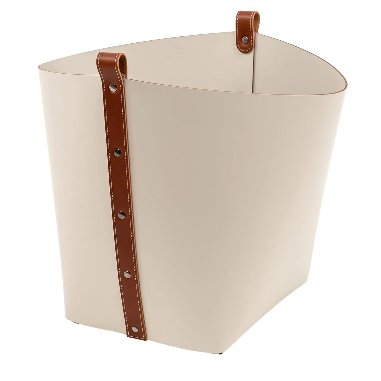 Pinetti Cestino in pelle grande Ovo