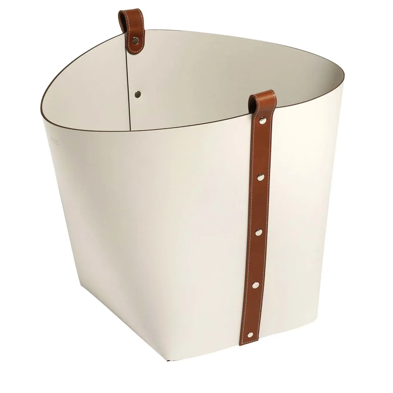 Pinetti Cestino in pelle grande Ovo