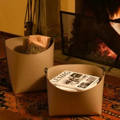 Pinetti Cestino in pelle Ovo Small