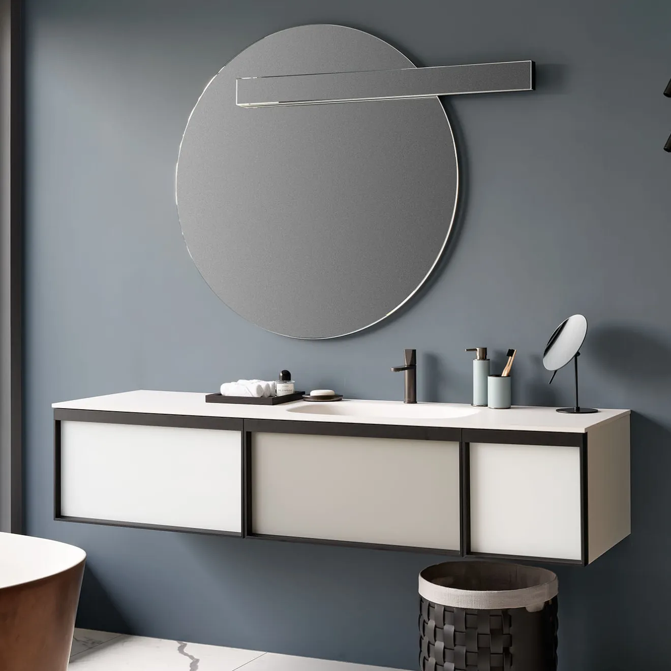 ADJ Style Cestino multiuso Bottega nero/grigio di Ekaterina Borovkova