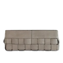 Cassigoli Cestino Piccolo Bottega in pelle Nubuck Grigio Luna