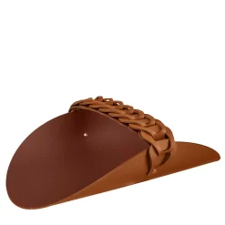 ADJ Style Cestino Riviera in pelle Cognac e Bordeaux
