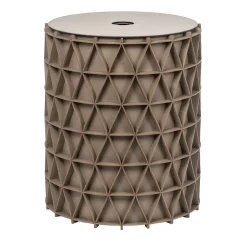 Pinetti Cesto da bucato Arena alto in pelle marrone