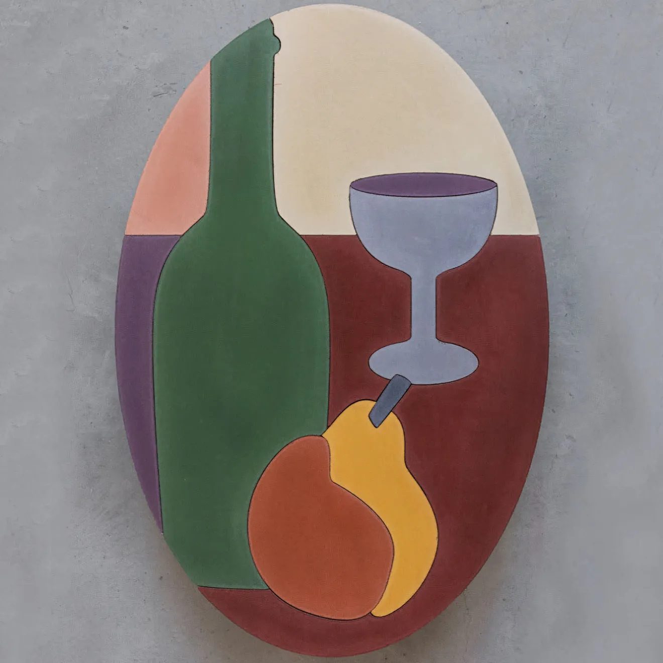 Forma & Cemento Cezanne Pittura ovale in cemento