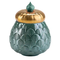 Villari CHARLOTTE PAVONE COPRICANDELA - VERDE