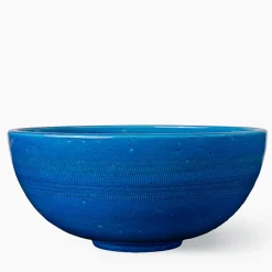 Bitossi Ceramiche Ciotola Decorativa Bolo Blu di Aldo Londi