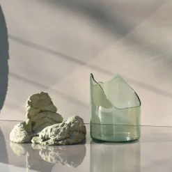 Coki Ciotola decorativa in vetro salvia scultorea Catharsis