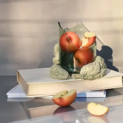 Coki Ciotola decorativa in vetro salvia scultorea Catharsis