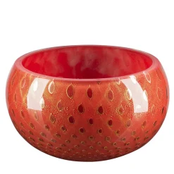 VGnewtrend Ciotola decorativa Mocenigo oro e rosso