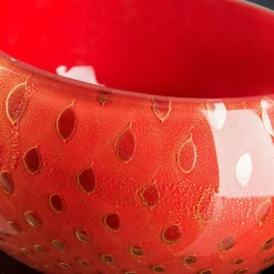 VGnewtrend Ciotola decorativa Mocenigo oro e rosso