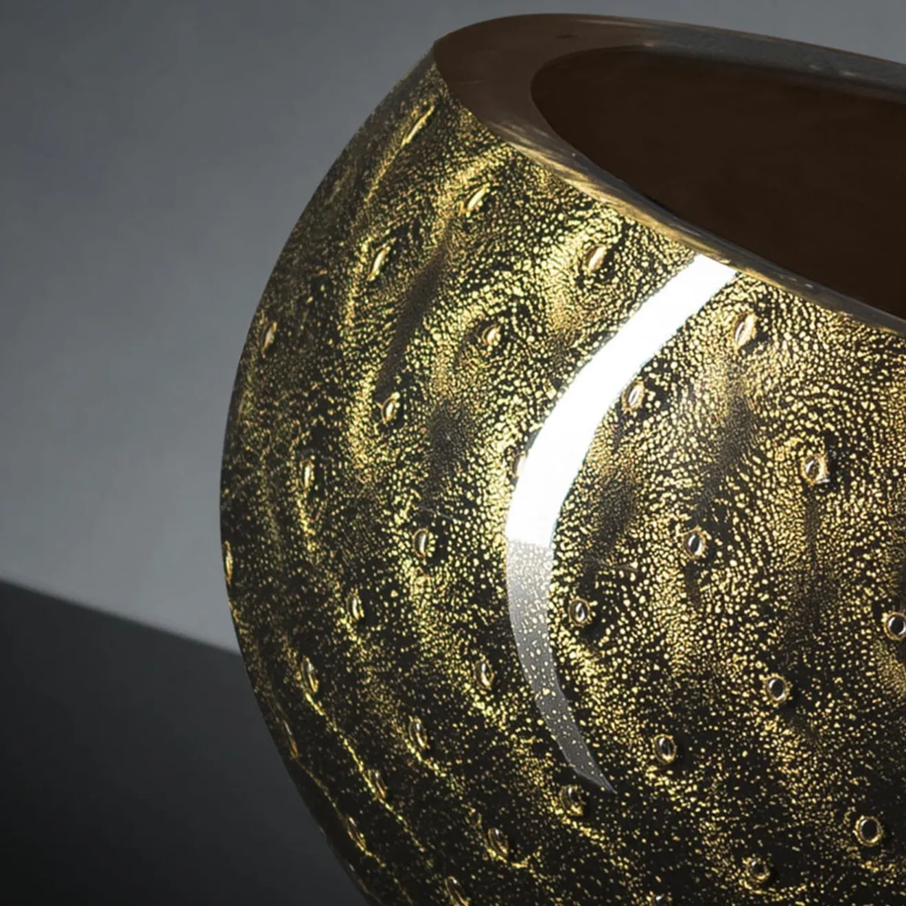 VGnewtrend Ciotola decorativa Mocenigo oro e nero