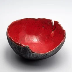 Design Center 1991 Ciotola Decorativa Rosso Di Sera In Ceramica Rossa Di Nino Basso #1
