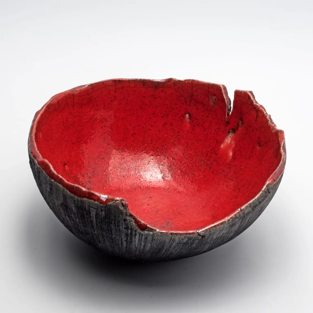 Design Center 1991 Ciotola Decorativa Rosso Di Sera In Ceramica Rossa Di Nino Basso #1