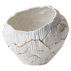 Fos Ceramiche Ciotola decorativa Zefiro Gold Cracks
