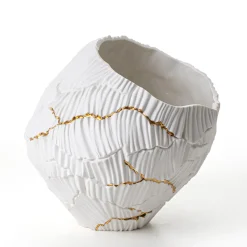 Fos Ceramiche Ciotola decorativa Zefiro Gold Cracks