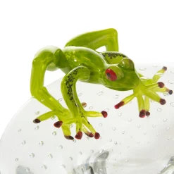 VGnewtrend Ciotola rotonda con rana verde