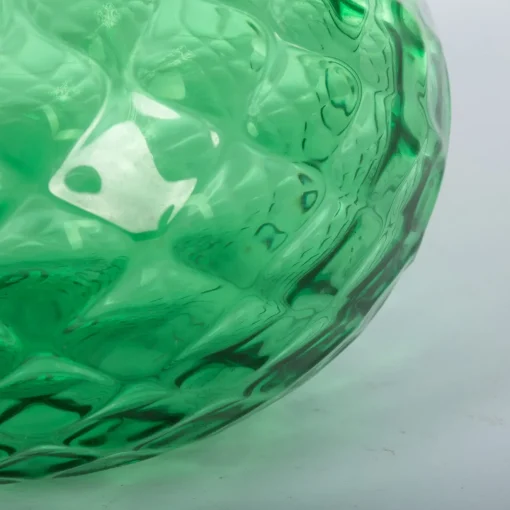 Officine di Murano 1295 Cipolla Balloton Vaso verde con bordo blu