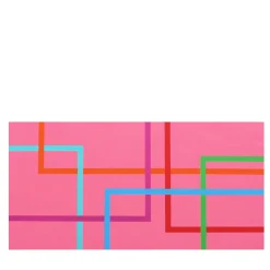 Le Meduse Color Spaces In Fondo è Rosa Pittura acrilica su tela