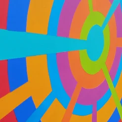 Le Meduse Color Spaces Mandala Pittura acrilica polimaterica su tela