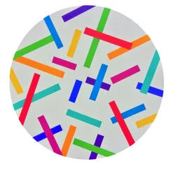 Le Meduse Color Spaces Rhythm and Colors Pittura acrilica su tela