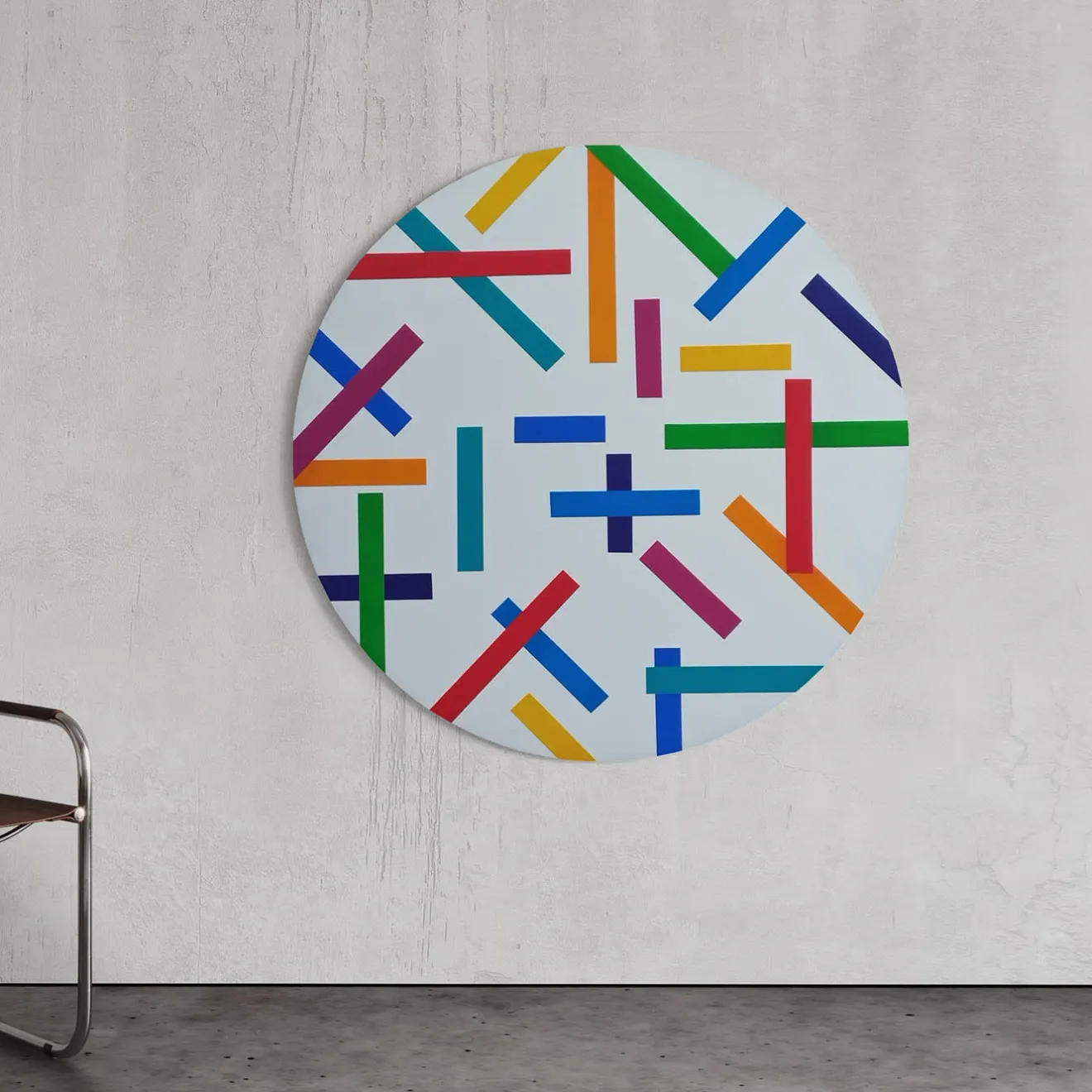 Le Meduse Color Spaces Rhythm and Colors Pittura acrilica su tela