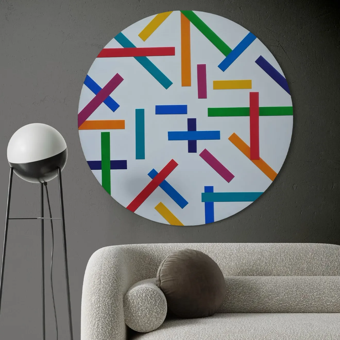 Le Meduse Color Spaces Rhythm and Colors Pittura acrilica su tela