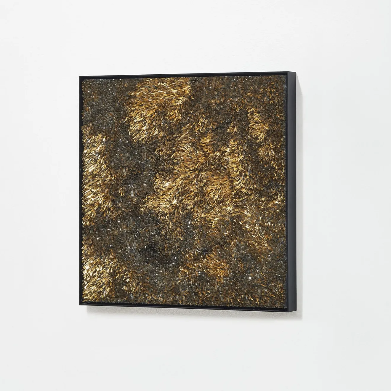 CaCO3 Studio Composizone N1 Set Di 5 Pannelli Decorativi In Vetro Oro