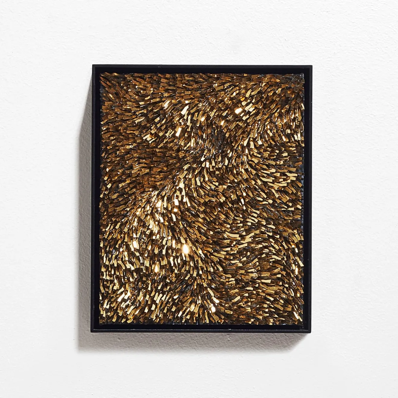 CaCO3 Studio Composizone N1 Set Di 5 Pannelli Decorativi In Vetro Oro