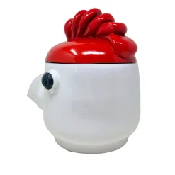Freaklab Contenitore grande uccello rosso e bianco con coperchio