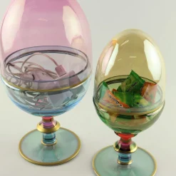 Griffe Montenapoleone by Vetrerie di Empoli Contenitore medio per uova Arlecchino