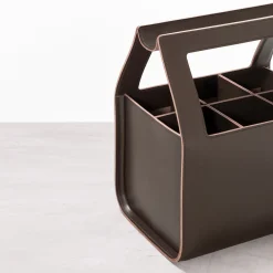 Rabitti 1969 Copenhagen Tall Large Brown Storage Basket di Gio Tirotto