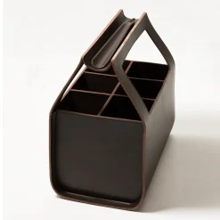 Rabitti 1969 Copenhagen Tall Large Brown Storage Basket di Gio Tirotto