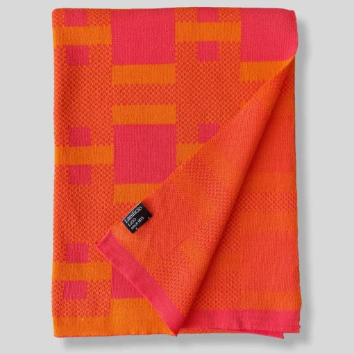 Lanificio Leo Coperta arancione Plusminus Bio di Angela Lorenz