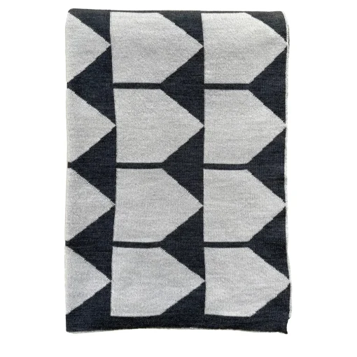 Lanificio Leo Coperta Archetipo bianco/nero di Makeyourhome + Walter Terruso