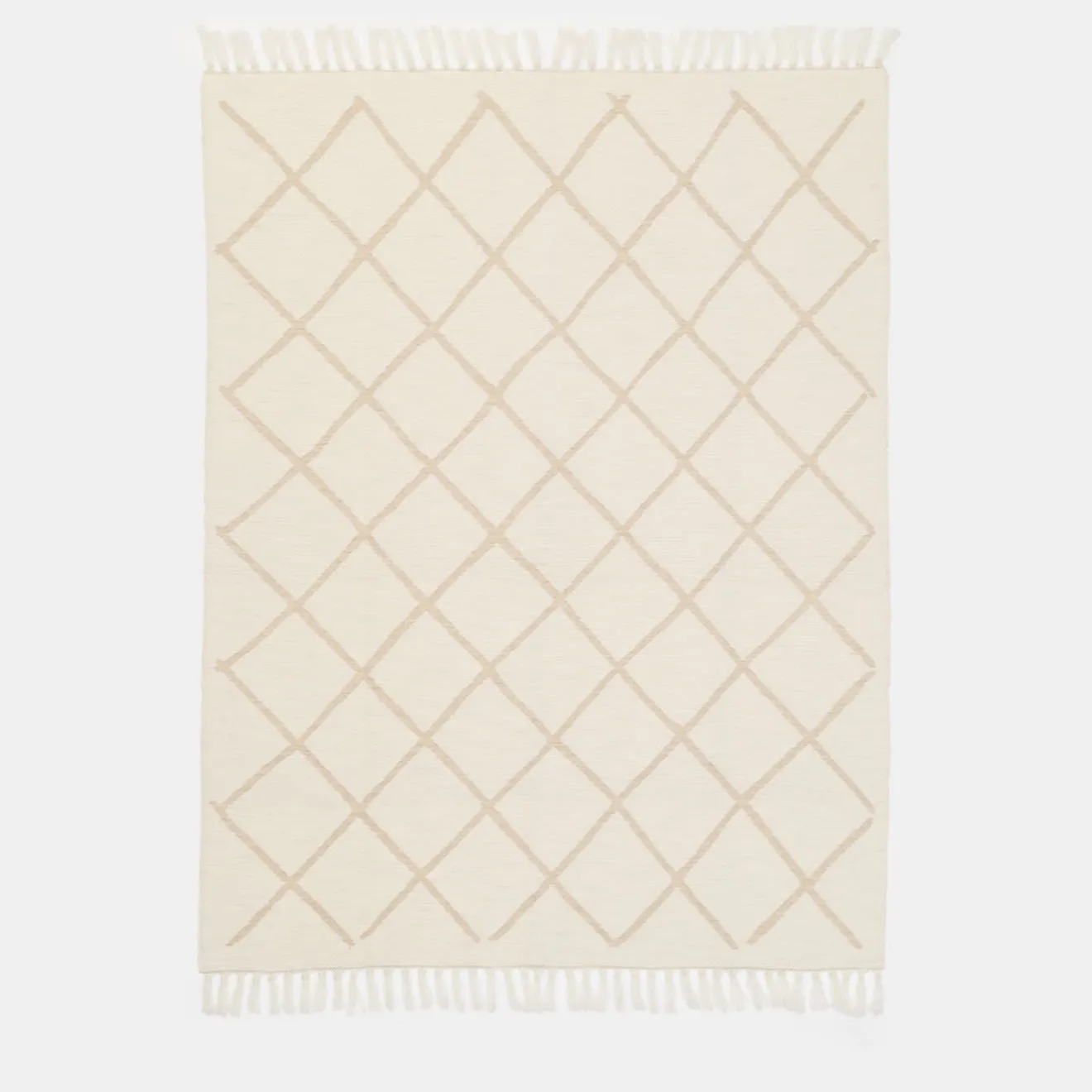 Villa Como Coperta beige a motivi geometrici