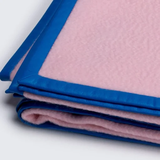 Masserano Cashmere Coperta Biella in pelle blu e rosa