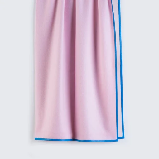 Masserano Cashmere Coperta Biella in pelle blu e rosa