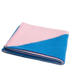 Masserano Cashmere Coperta Biella rosa e blu