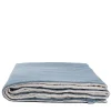 Once Milano Coperta di lino a pois blu chiaro