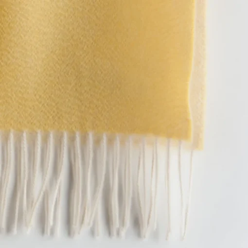 Masserano Cashmere Coperta gialla di Biella