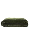 Once Milano Coperta in lino e velluto verde