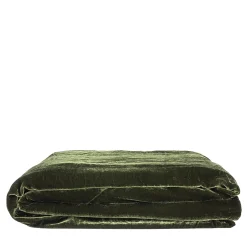 Once Milano Coperta in lino e velluto verde