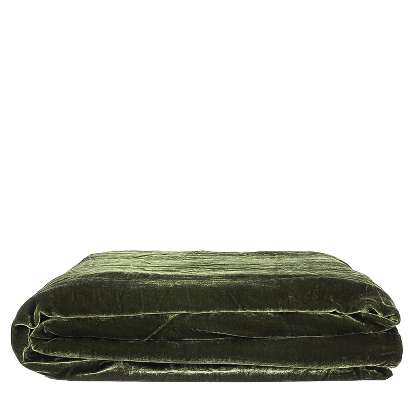 Once Milano Coperta in lino e velluto verde