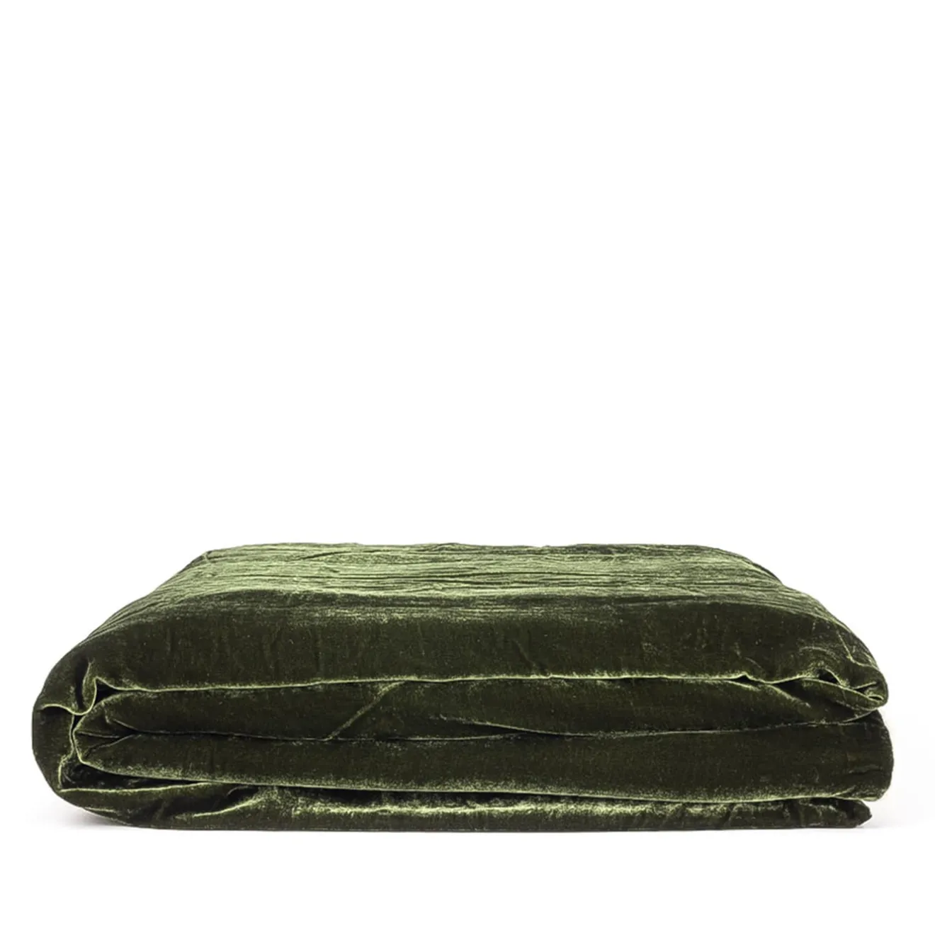 Once Milano Coperta in lino e velluto verde