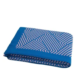 Masserano Cashmere Coperta Mila blu e rosa