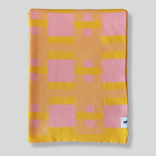 Lanificio Leo Coperta Plusminus Bio Limone di Angela Lorenz