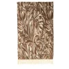 The House of Lyria Coperta Struggimento con frange e motivi botanici